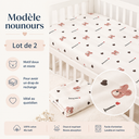 Lot de 2 draps housses cododo essentiel