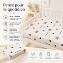 Lot de 2 draps housses cododo essentiel