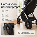 Housse de roues poussette