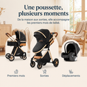Poussette 3 en 1 Noir Obsidienne