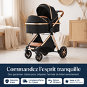 Poussette 3 en 1 Noir Obsidienne