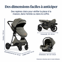 Poussette 3 en 1 Gris Graphite